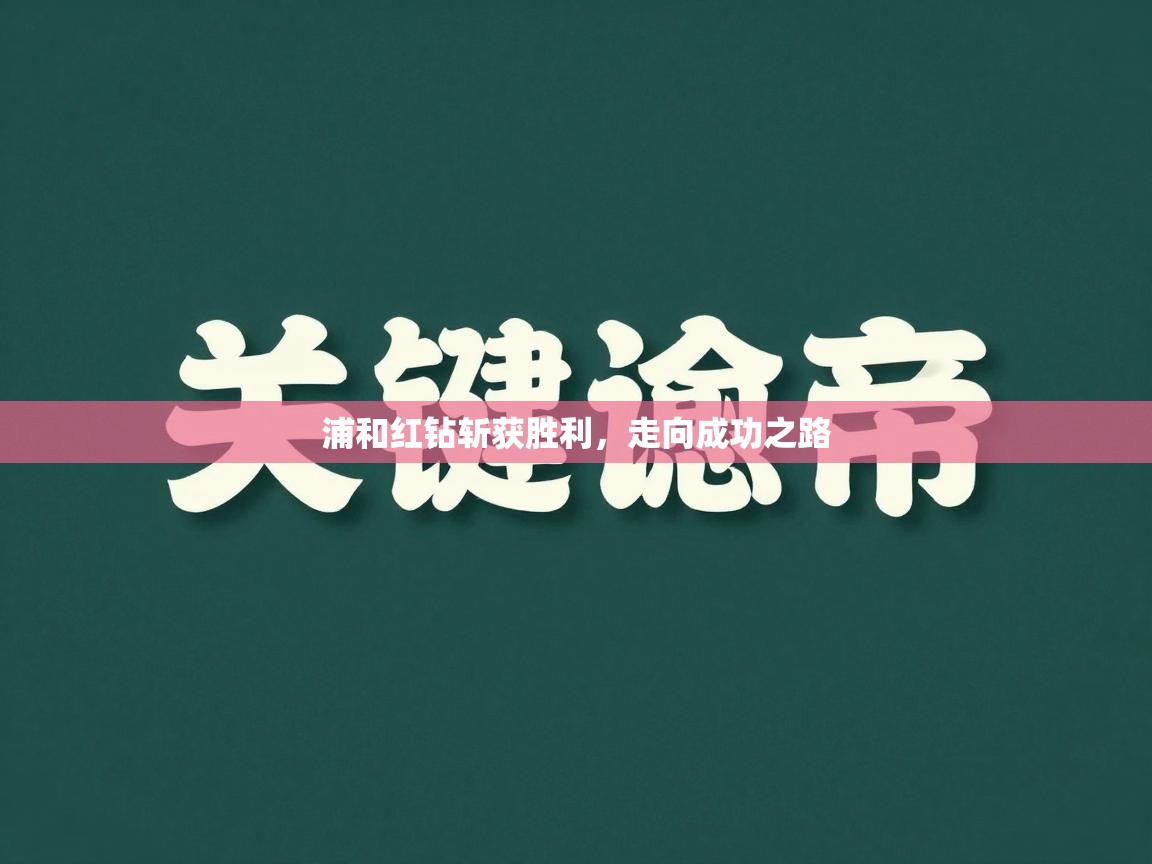 浦和红钻斩获胜利，走向成功之路  第1张